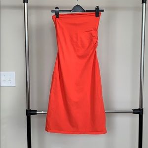 Moda international strapless dress